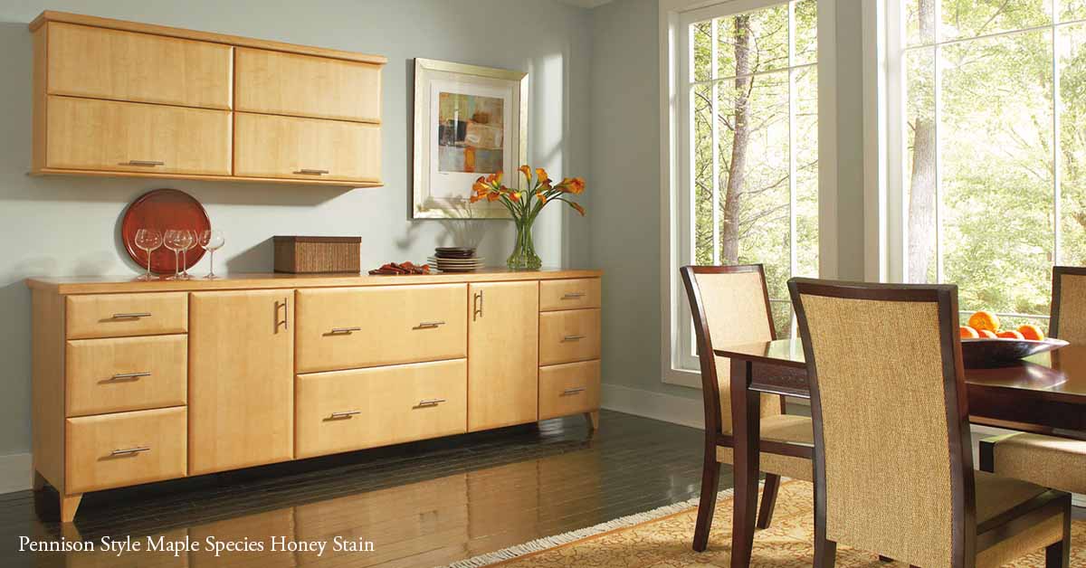 Large Buffet built from Maple Wood with a Honey Stain